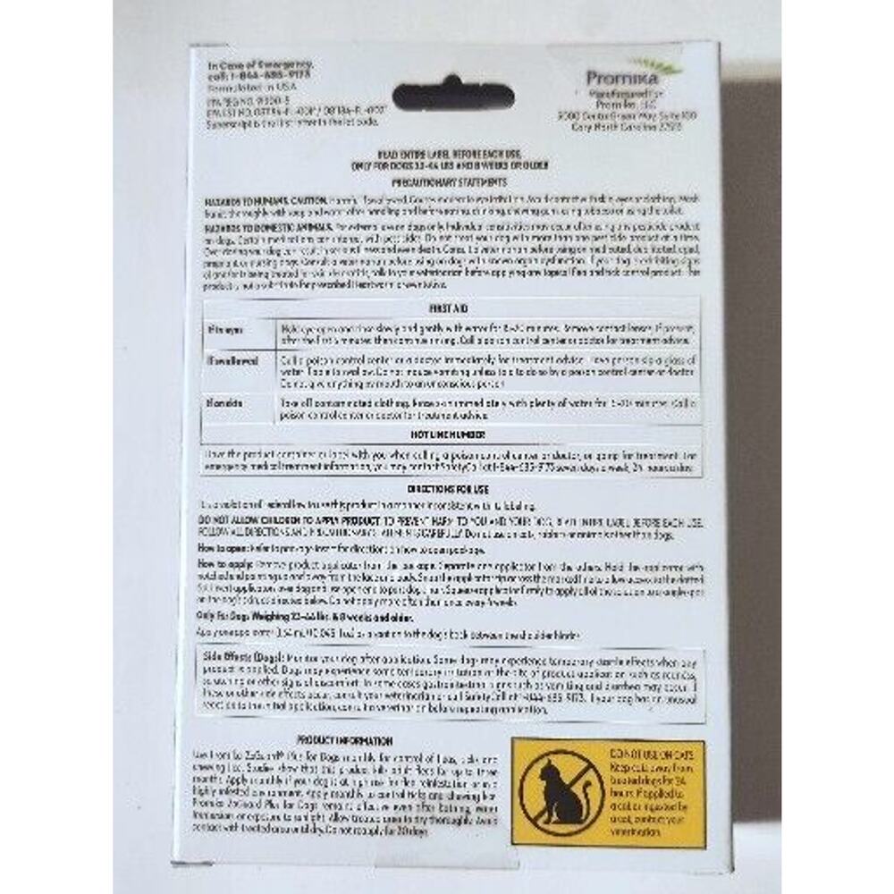 ZoGuard Plus Flea & Tick Drops for Medium Dogs 23-44 lbs 3 MO Supply - Picture 2 of 2